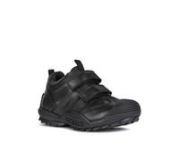 Geox Savage Boys Black School Shoe