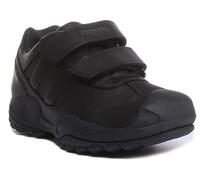 Geox Savage Geox Strap Slip On Junior Trainer Boys Shoes In Black UK 1 - 13