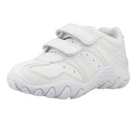Geox Boy's Jr Crush Sneakers, White, 1 UK (33 EU)