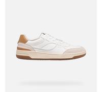 Geox Men's U SEDRAL Court B Trainers, White/TAN, 43 EU