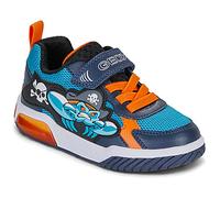 Geox J INEK Boy D Trainers, Petrol/Orange, 35 EU