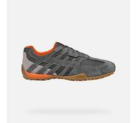 Geox Men's U Snake Original A Sneaker, Grey, 10 UK
