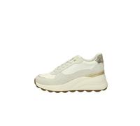 Geox Spherica Ec13 Women's Low-Cut Sneaker with Comfortable Wedge White D45WAA 022FU C1209, White, 6