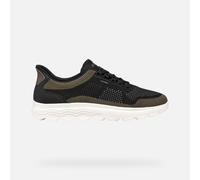 Geox Men's U Spherica Plus E Trainers, Black/Military, 46 EU