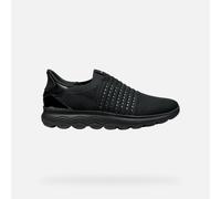 Geox Women's D SPHERICA Plus C Trainers, Black, 41 EU