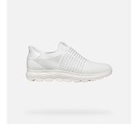 Geox Women's D SPHERICA Plus C Trainers, White, 39 EU