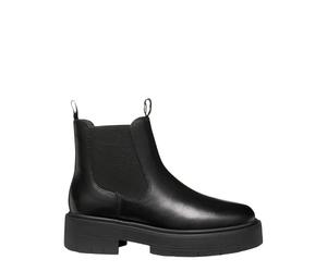 Geox Spherica Women's Ankle Boots in Black Smooth Leather