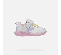 Geox Boys Girls B Sprintye Girl D Trainers, White/Pink, 25 EU