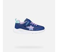 Geox J Sprintye Girl A Trainers, Blue/Lilac, 38 EU