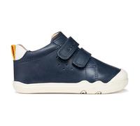 Kids Stappieup Leather Barefoot Trainers Navy Blue