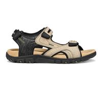 Geox Men Uomo Sandal Strada D, Sand Black, 6 UK