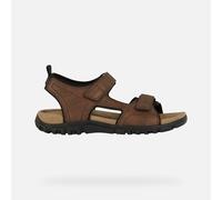 Geox Men's Uomo Strada B Sandal Sports, dark brown, 6 UK