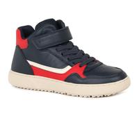 Geox J THELEVEN BOY Sneaker, Navy/RED, 12.5 UK