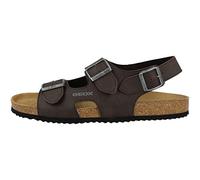 Geox Men's U Sandal Ghita B Slide, Coffee, 10 UK