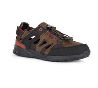 Geox Men's U Sanzio D Sports Sandal, Dark Brown, 7 UK