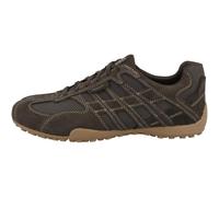 Geox U Snake Original Men's Leather Trainers U55MNB 022EK C6006 Brown, C6006 Dk Brown, 8 UK