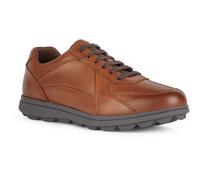 Geox U SPHERICA EC12 Leather Bovine Full Grain Mens Cognac Trainers - Brown - Size UK 10.5