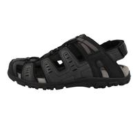 Geox Uomo Strada C Sandal Sports, Black, 6.5 UK