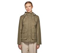 Geox W ILDE WoMens Olive Parka Coat Cotton - Size 6 UK