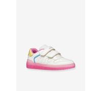Geox J Washiba Girl B Sneaker, White Dk Pink, 11 UK Child