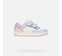 Geox J WASHIBA Girl B Trainers, Crystal/LT Lilac, 28 EU
