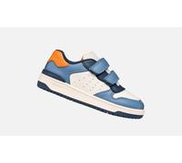 Geox J Washiba Boy A Sneaker, White Lt Avio, 5 UK