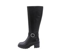 Geox Women D Damiana Knee high Boot, Black, 6 UK