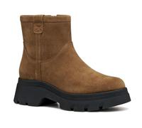 Geox Women D Pluette Ankle Boot, Mud, 4 UK