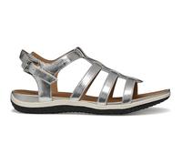 Geox Women D Sandal Vega D Flat, Silver, 7 UK