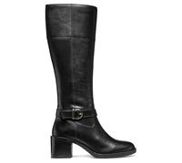 Geox Women D Serilda 60 Knee high Boot, Black, 4 UK