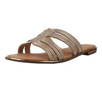 Geox Women D Sozy Plus A Flat Sandal, Dk Gold, 7 UK