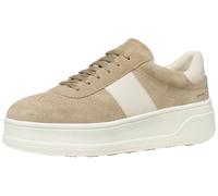 Geox Women D Spherica Ecub-2 A Sneaker, Cream Papyrus, 5 UK