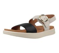 Geox Women D Xand 2s A Wedge Sandal, Lt Sand Black, 7 UK