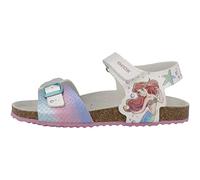 Geox Women's Adriel Girls Sandal, White Aquamarine, 4 UK
