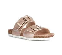Geox Women's Adriel GirlsSandal, Rose Gold Dark, 28 EU Schmal