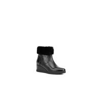 Geox Women's 'Anylla' Leather & Sheepskin Ankle Boots in Black | Size: 7 Geox Black 7
