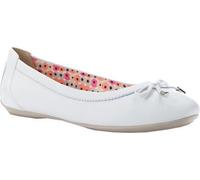 Geox Women's Charlene1 Ballerina Flat - White - 35.5 B EU / 5-5.5 B US Women