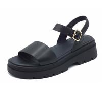 Geox Women's D ADACTER S D Flat Sandal, Black, 5 UK