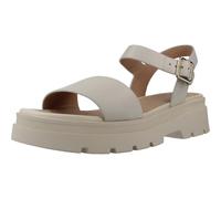Geox Women's D ADACTER S D Flat Sandal, Lt Sand, 4 UK