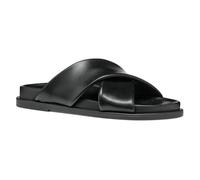 Geox Women's D ADELASH B Slide Sandal, Black, 3 UK