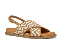 Geox Women's D ADELASH E Slide Sandal, Camel/Papyrus, 5 UK