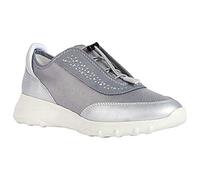 Geox Women's D Alleniee Trainers, Lt Grey Silver, 4 UK