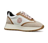 Geox Women's D Amabel A Sneaker, Lt Taupe/White, 4 UK