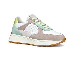 Geox Women's D Amabel A Sneaker, White/Grey, 6 UK