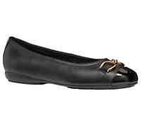 Geox Women's D Annytah A Ballet Flat, Black, 4.5 UK