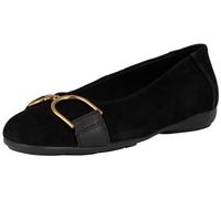 Geox Women's D Annytah B Ballet Flat, Black, 2 UK