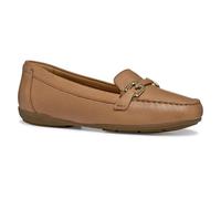 Annytah Grained Leather Breathable Loafers beige
