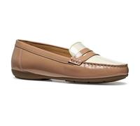 Geox Women's D ANNYTAH MOC A Moccasin, Beige/Papyrus, 8 UK