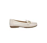 Breathable Leather Loafers, Annytah Ecru
