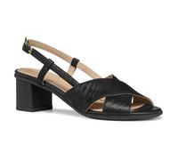 Geox Women's D AURELY 50 A Heeled Sandal, Black, 7 UK